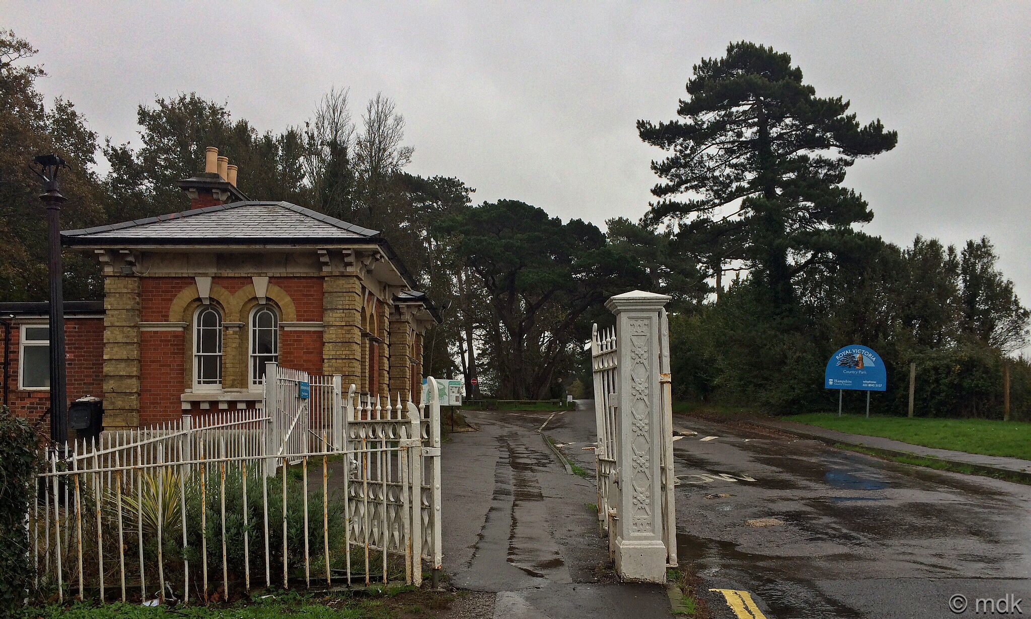 The gates of Victoria Country Park