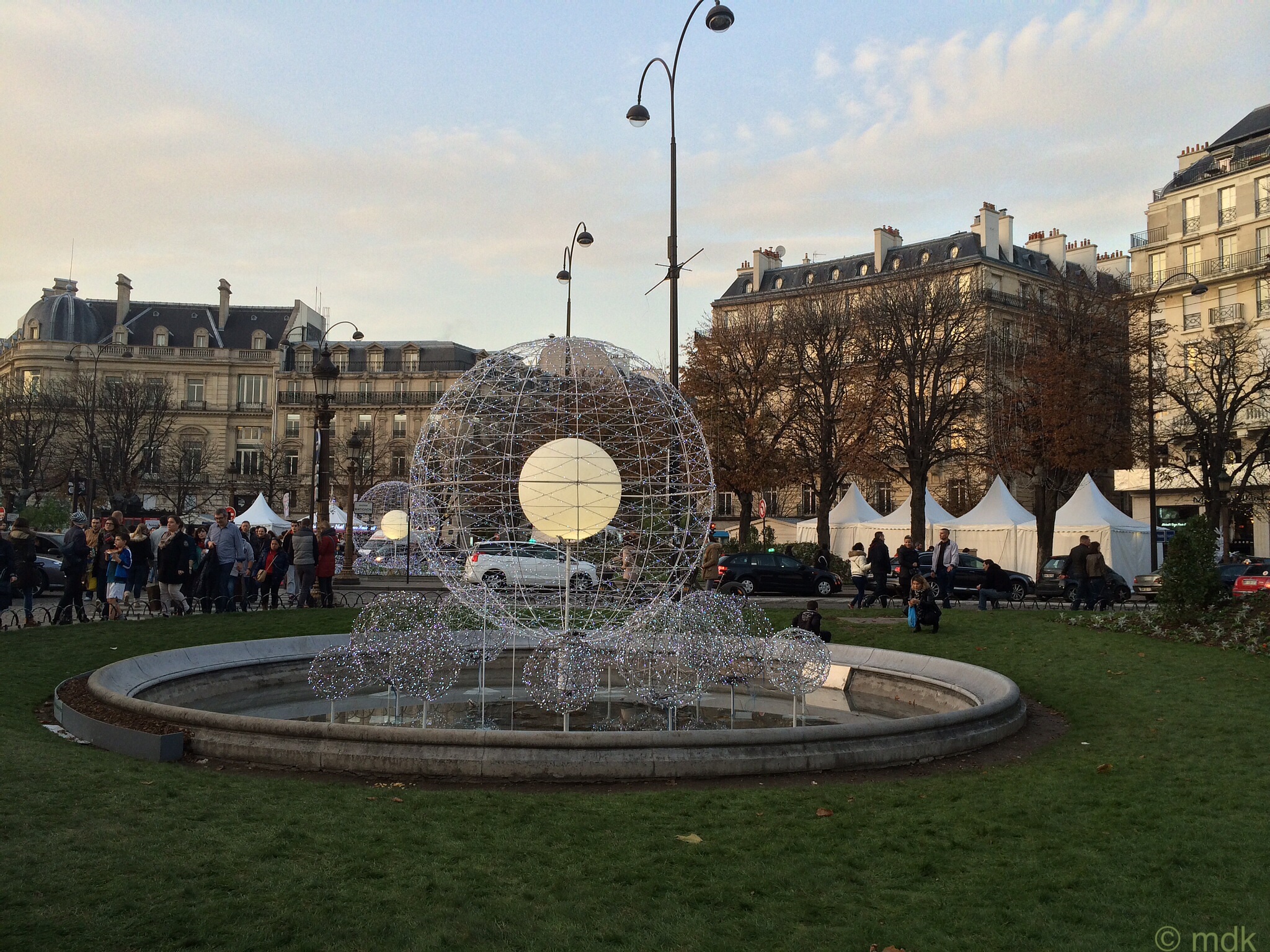 The Rond Point fountain