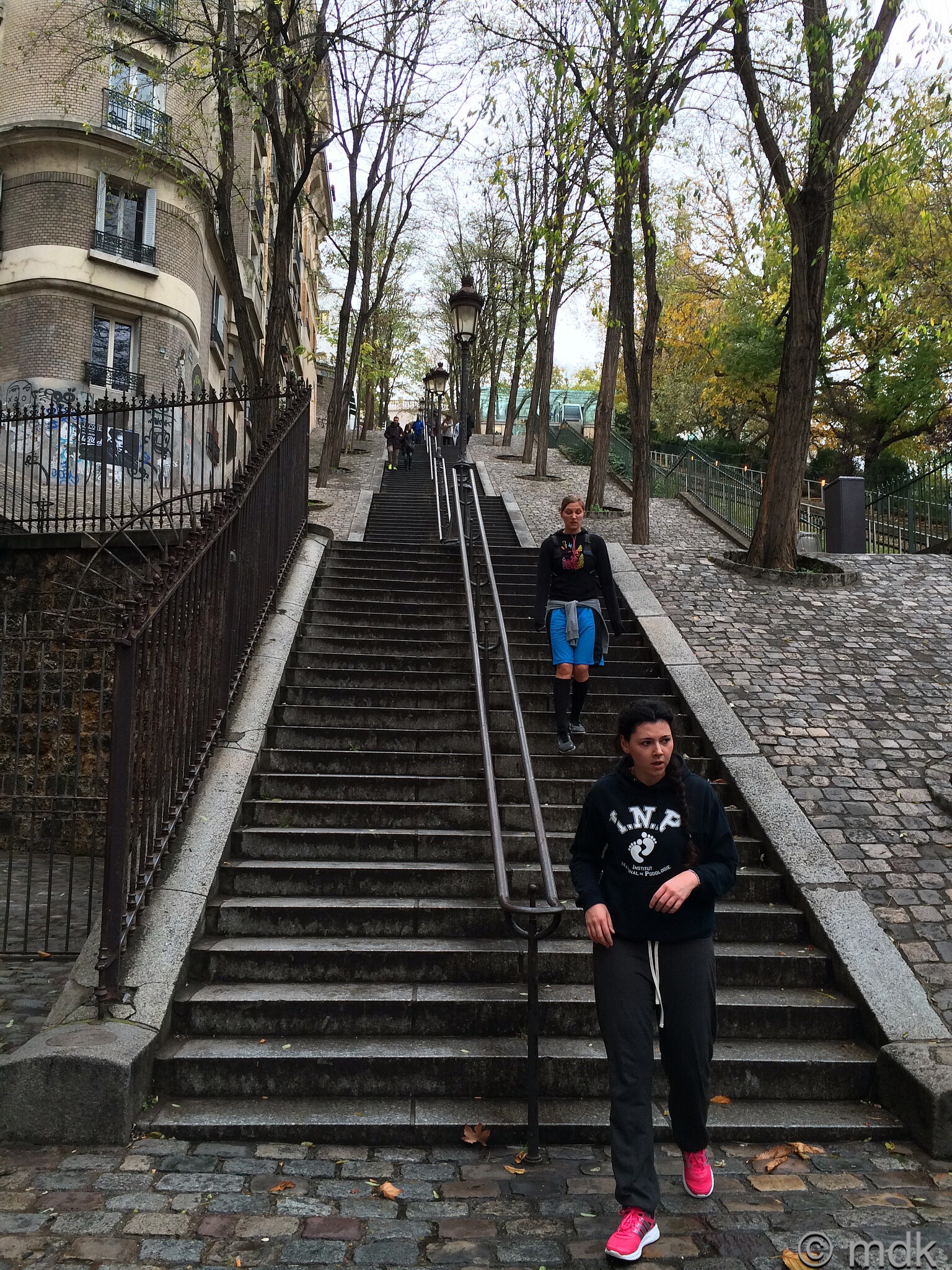 The funicular railway steps