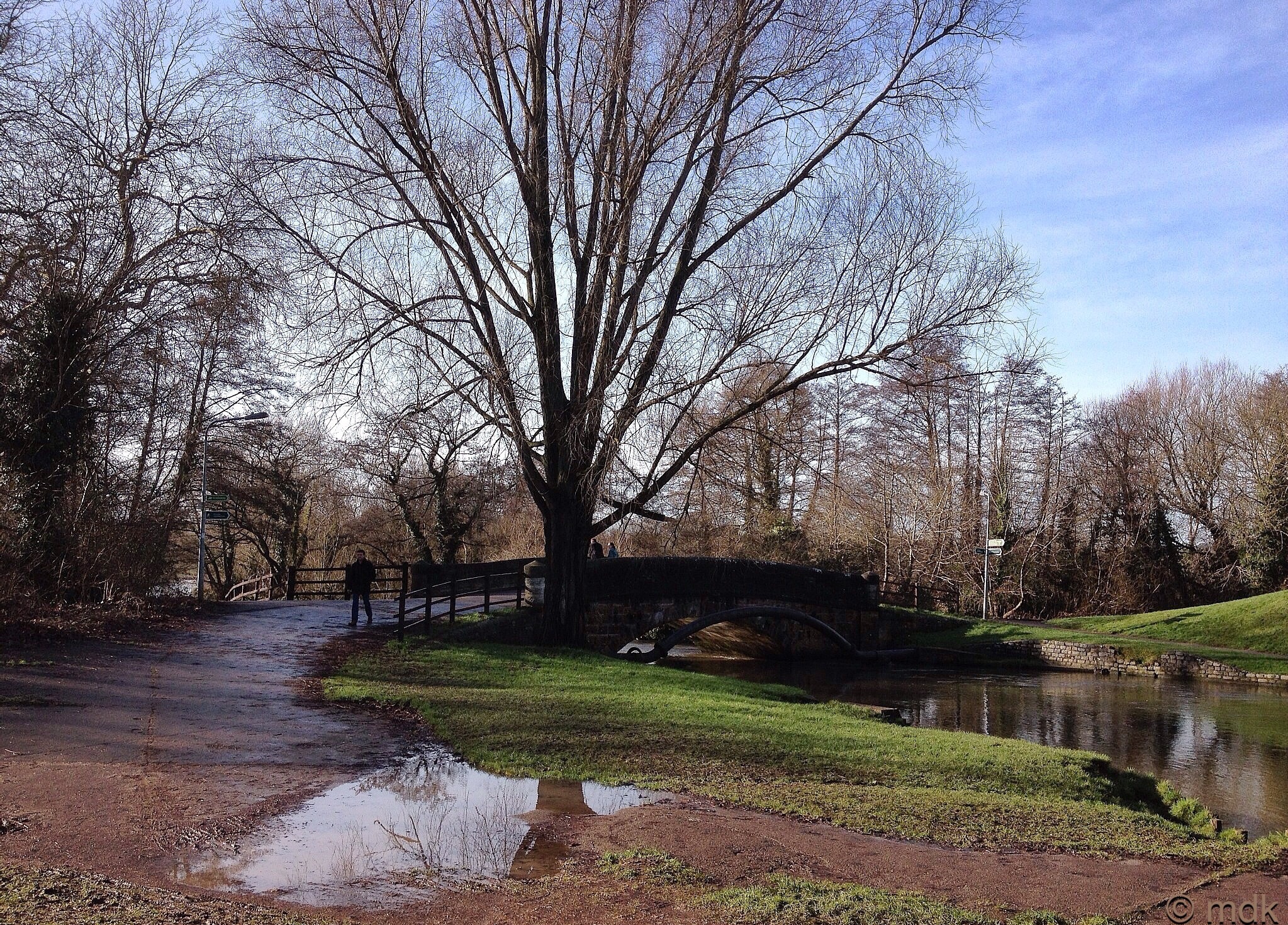 Big puddle at Mansbridge