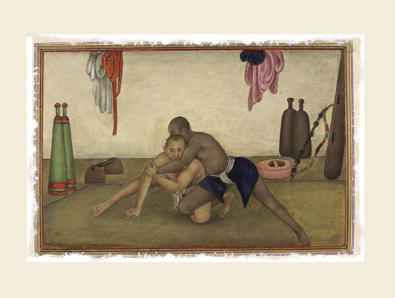 Wrestling, from the British Library