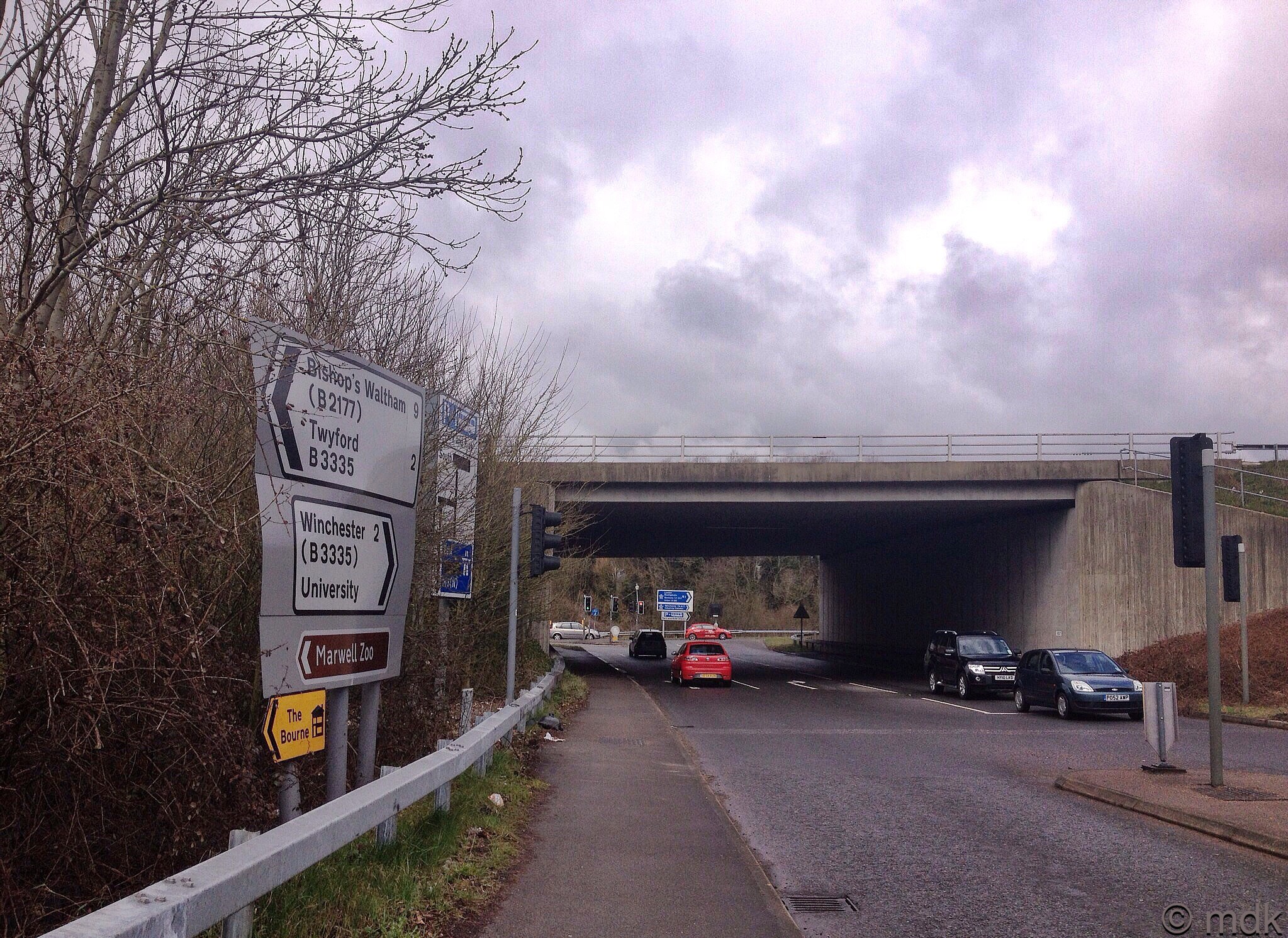 The Hockley Link Road on the Hampshire Downs