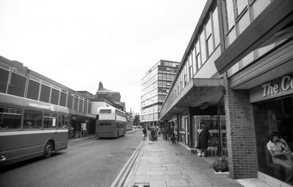 This was the row of shops where I worked